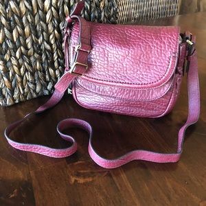 Fossil Peyton Double-flap wine Crossbody